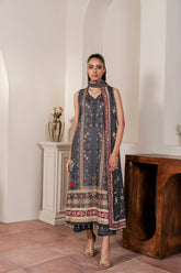 Resham Unstitched Cambric 3 Pcs Printed Suit D758